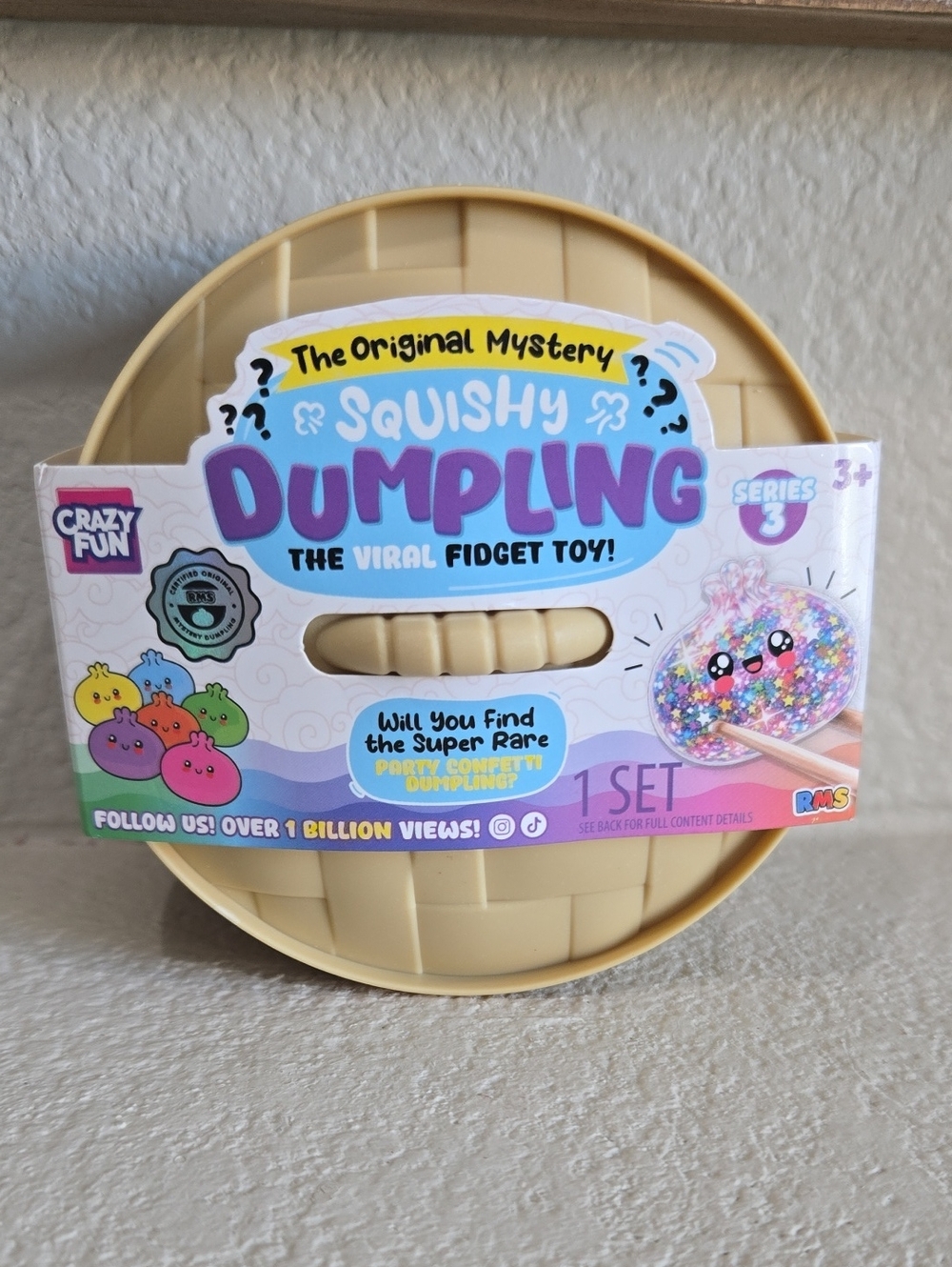 Squishy Dumpling Kids Toy - Beige